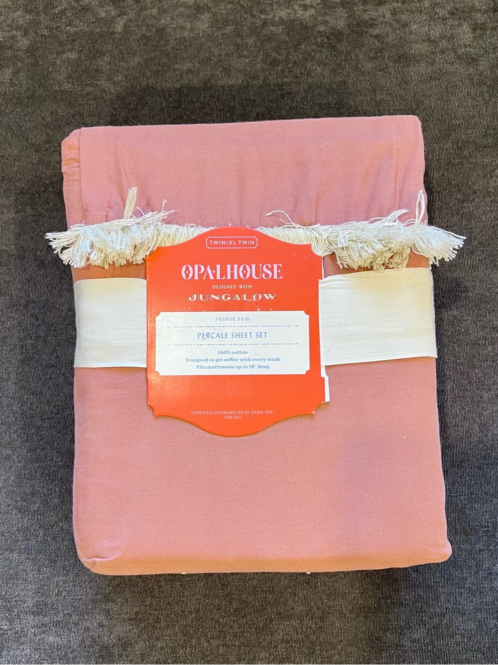 NWT OpalHouse Jungalow Fringe Hem Percale Sheet Set- Twin - Picture 4 of 8